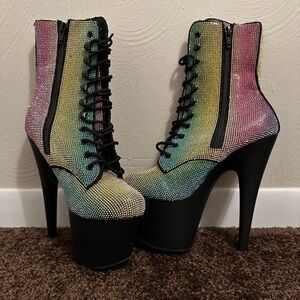 Rhinestone Platform Stilettos